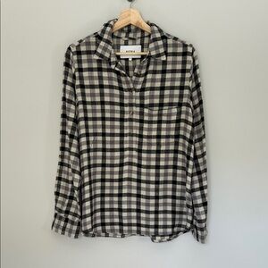 Pistola Black/Grey Check Flannel Long Sleeve Shirt